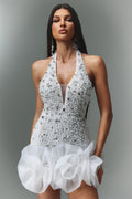 Perfect Crystal White Dress