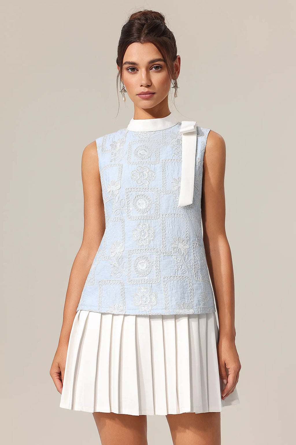 Camila Blue and White