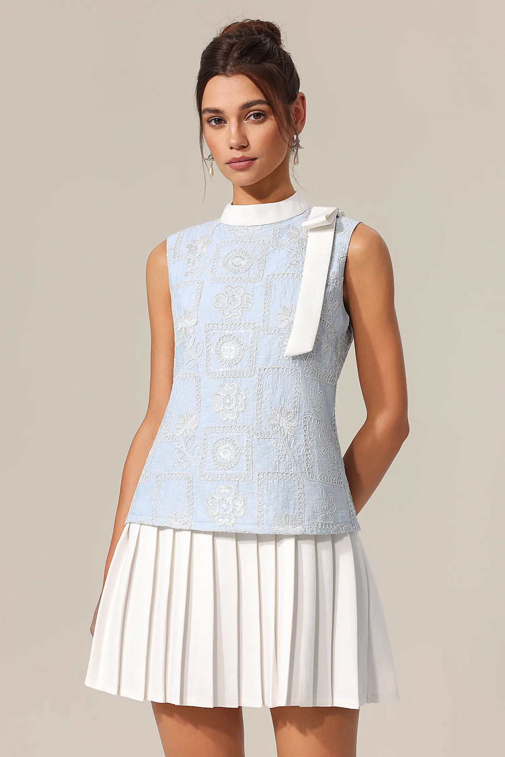 Camila Blue and White