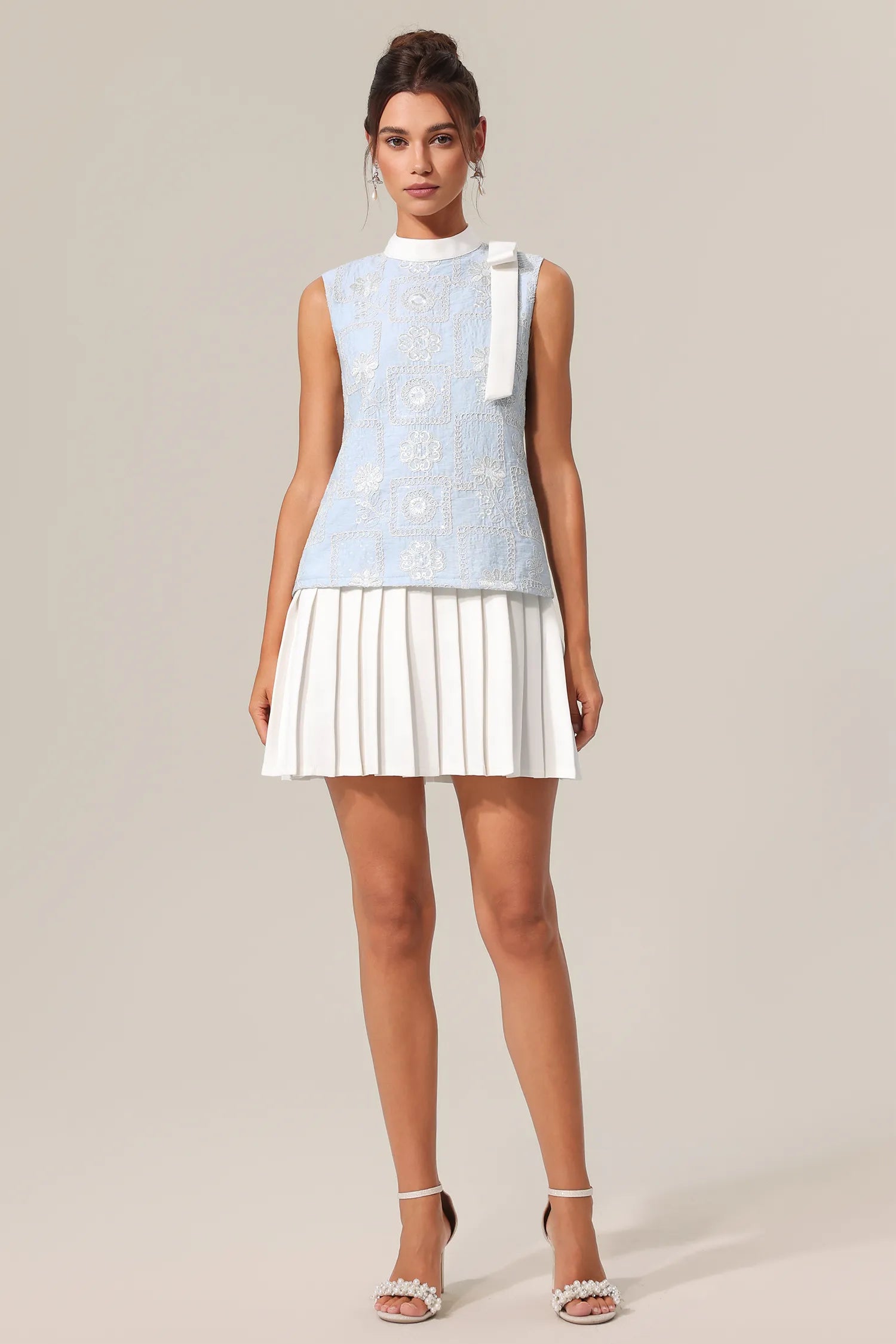 Camila Blue and White