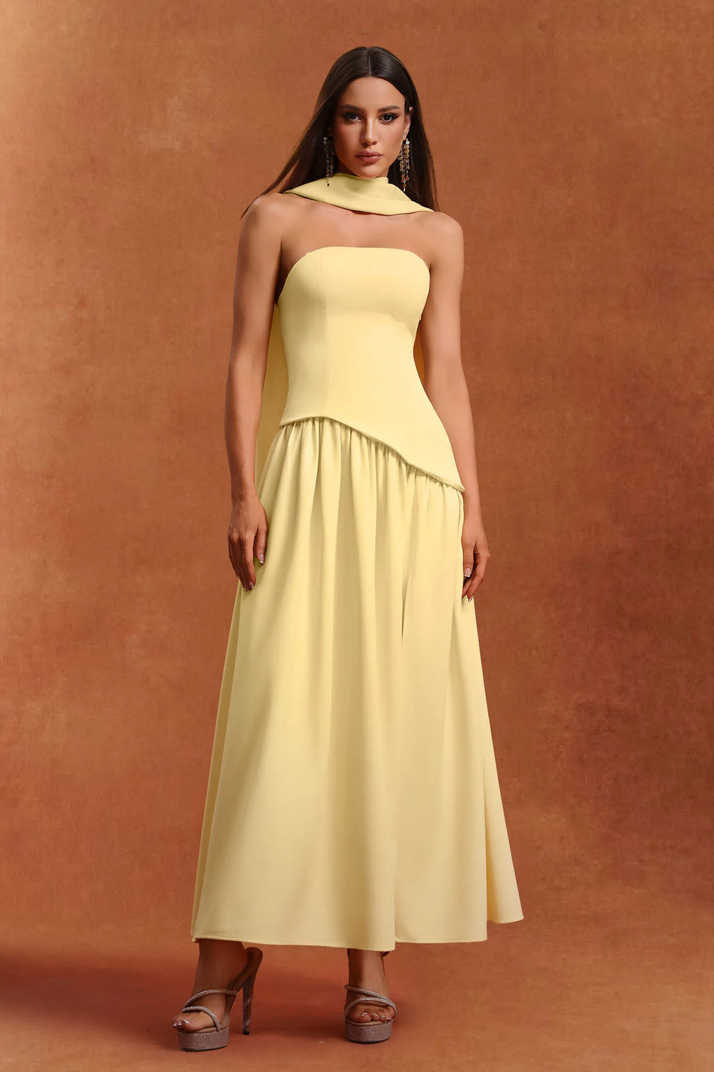 Chantall Yellow Dress