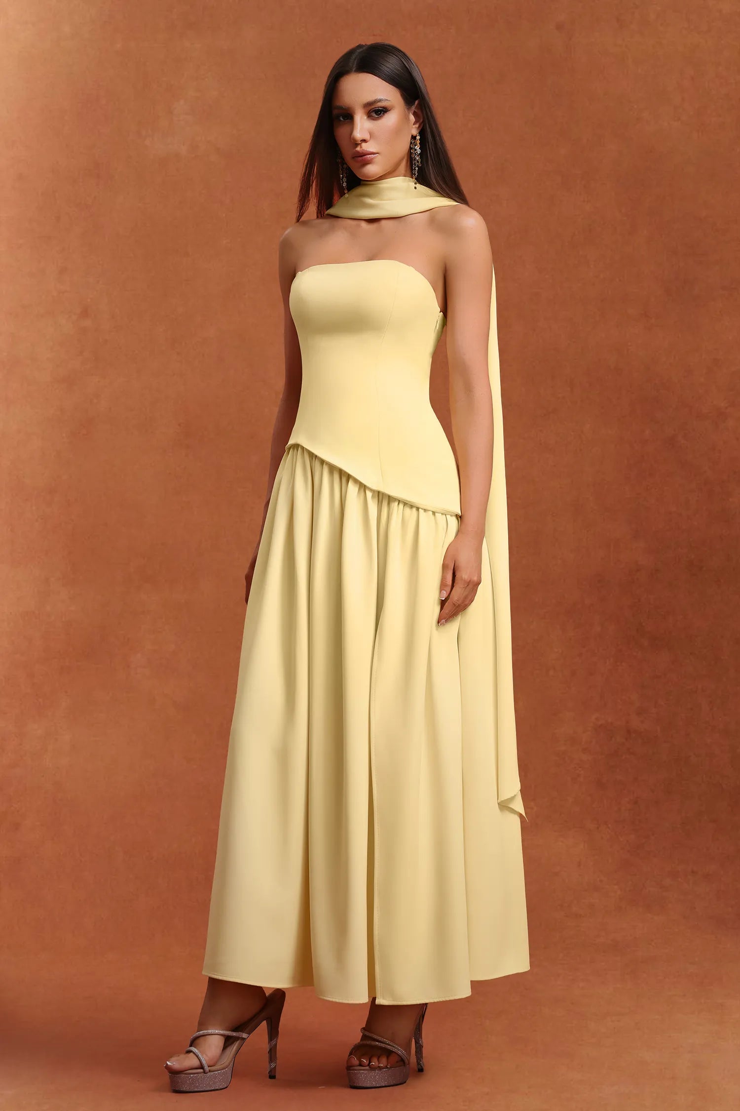 Chantall Yellow Dress