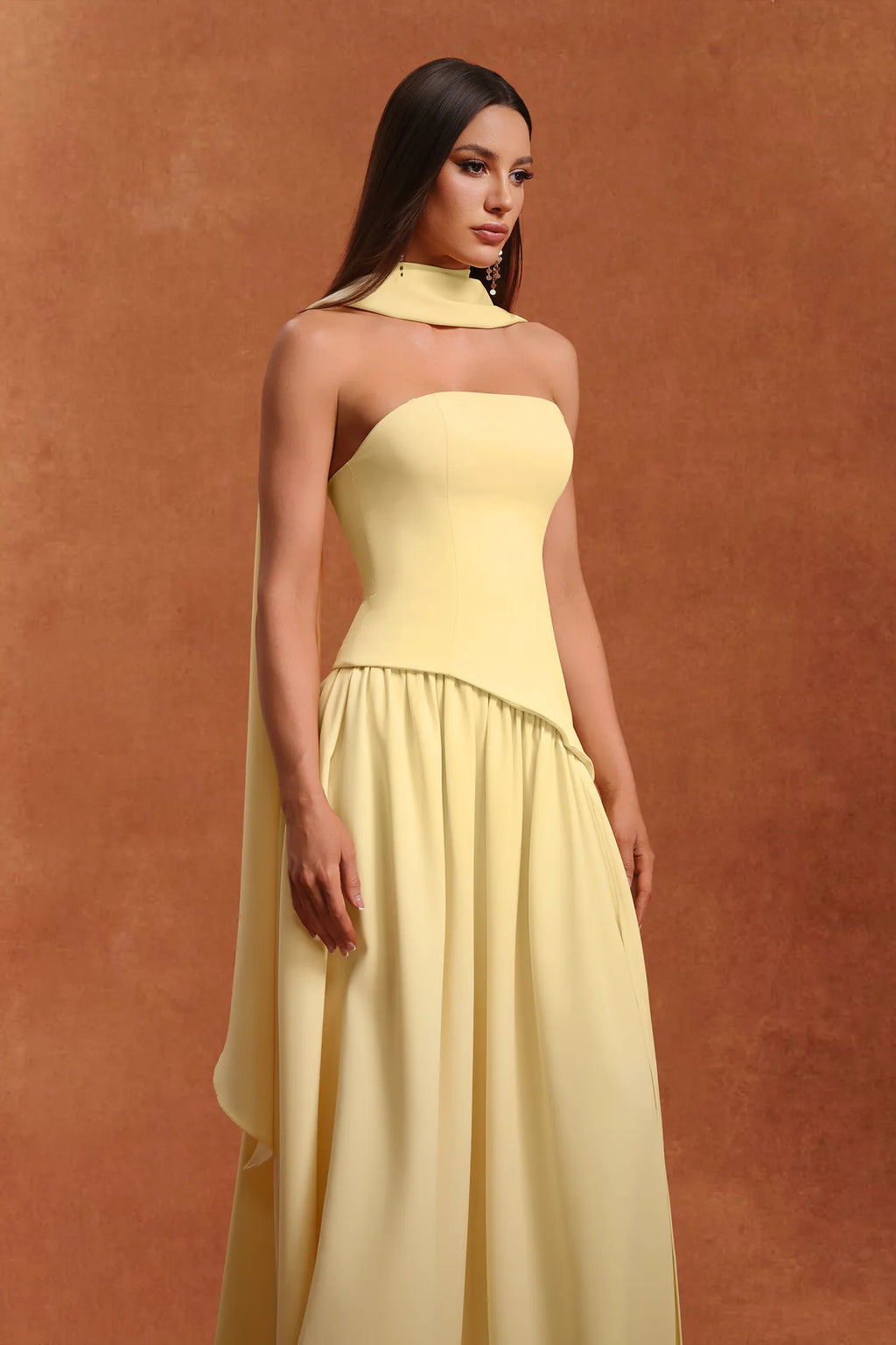 Chantall Yellow Dress