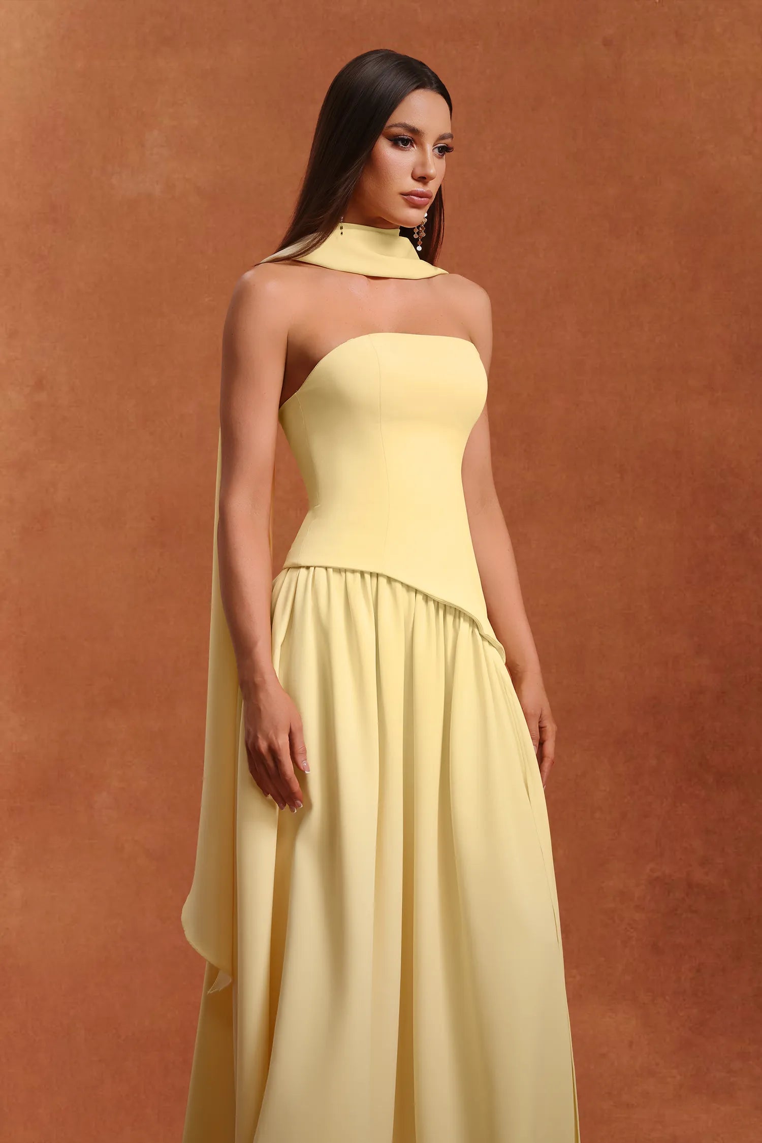 Chantall Yellow Dress