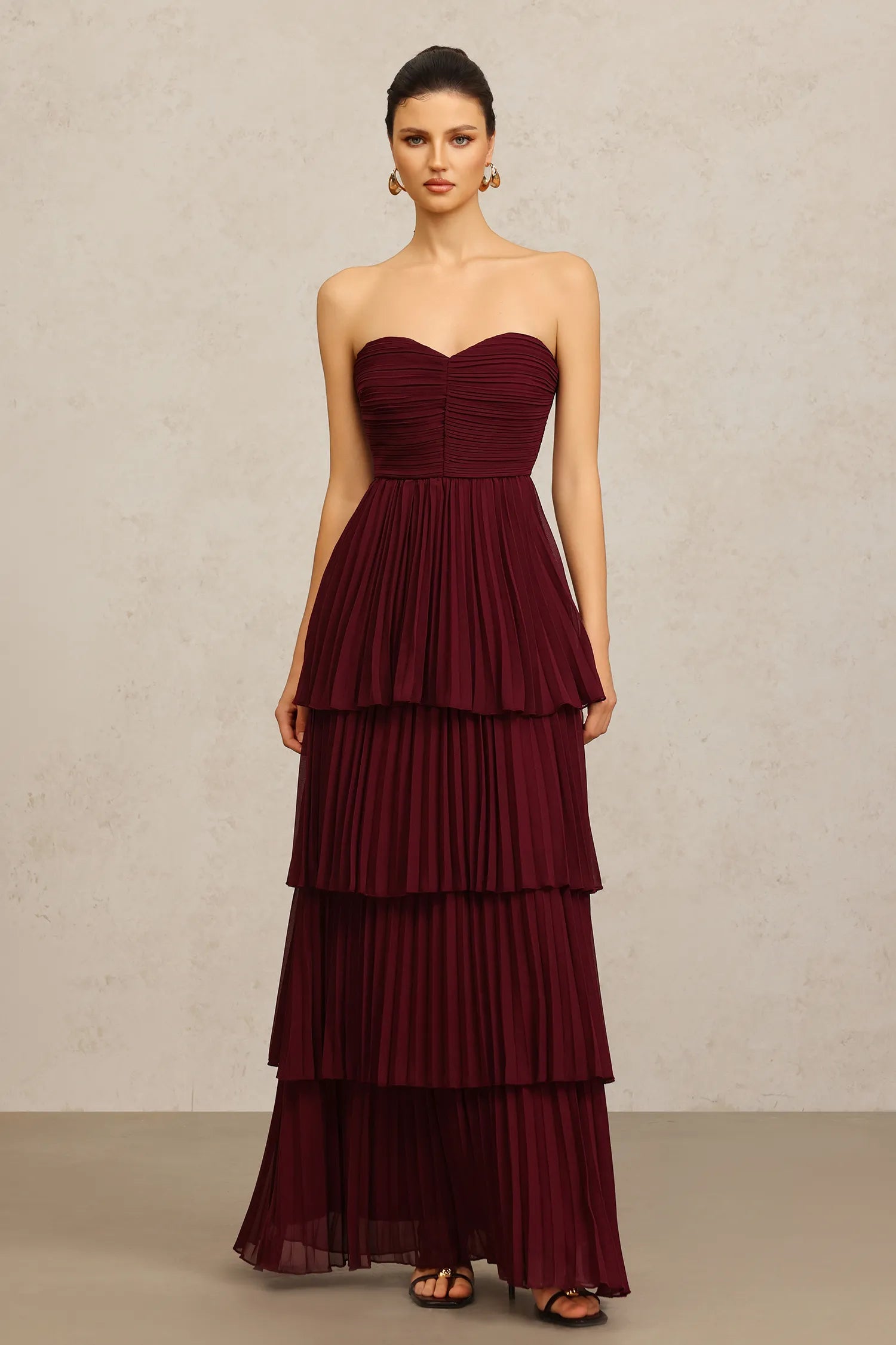Burgundy Royale Dress