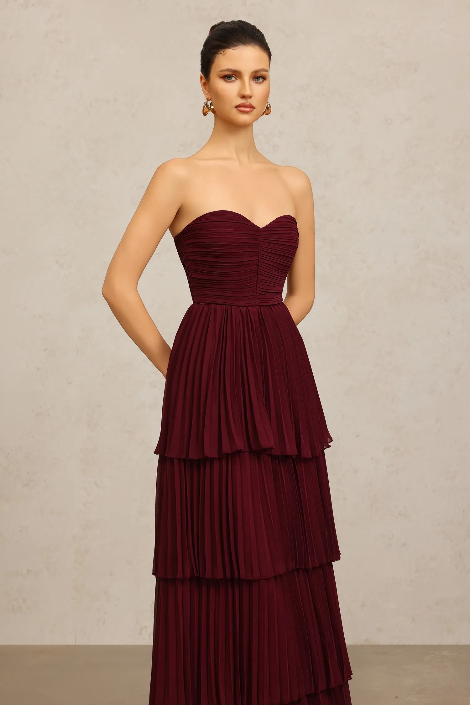 Burgundy Royale Dress