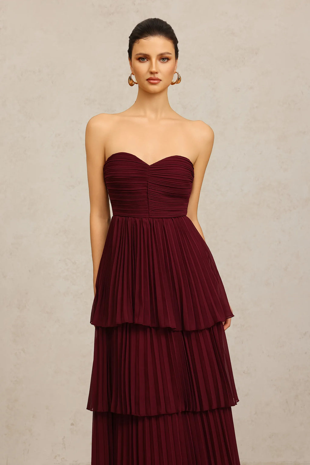 Burgundy Royale Dress
