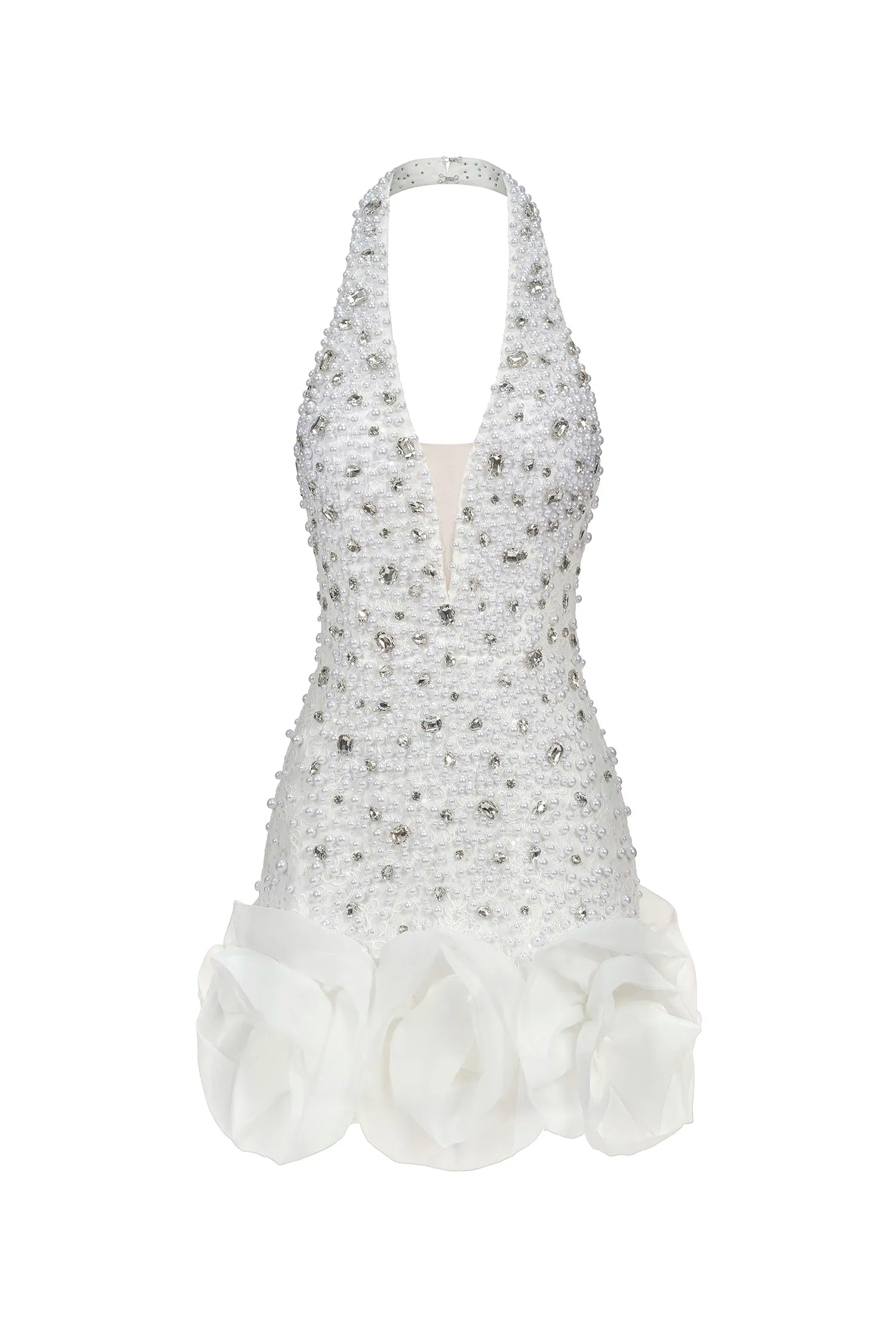 Perfect Crystal White Dress