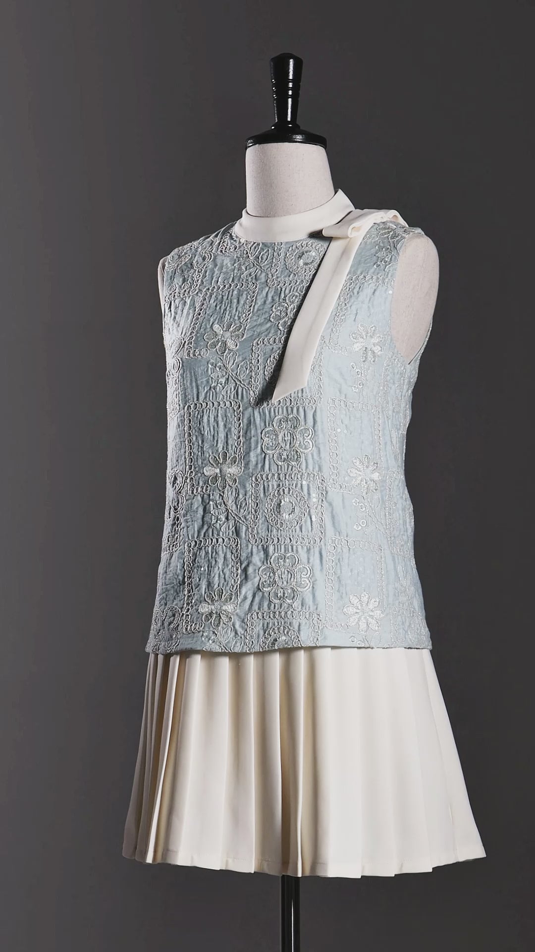 Camila Blue and White