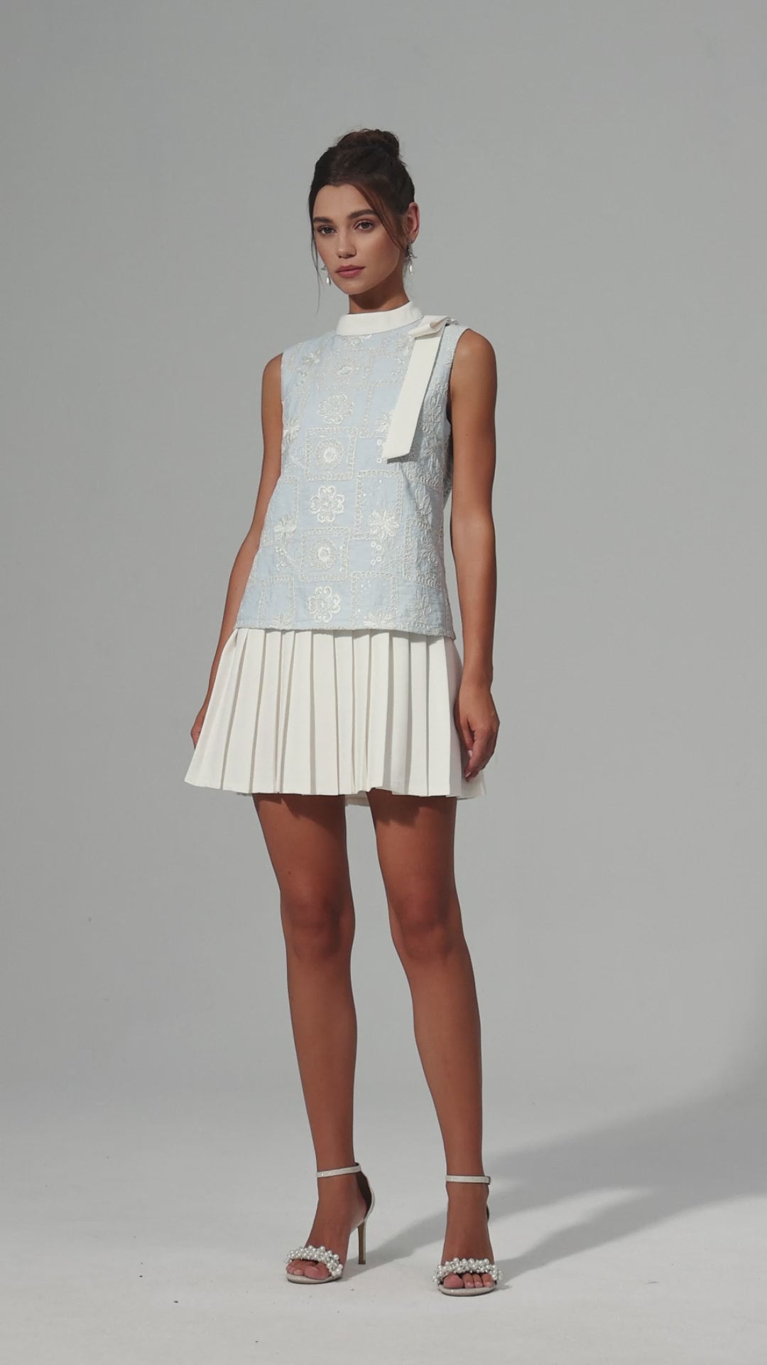 Camila Blue and White