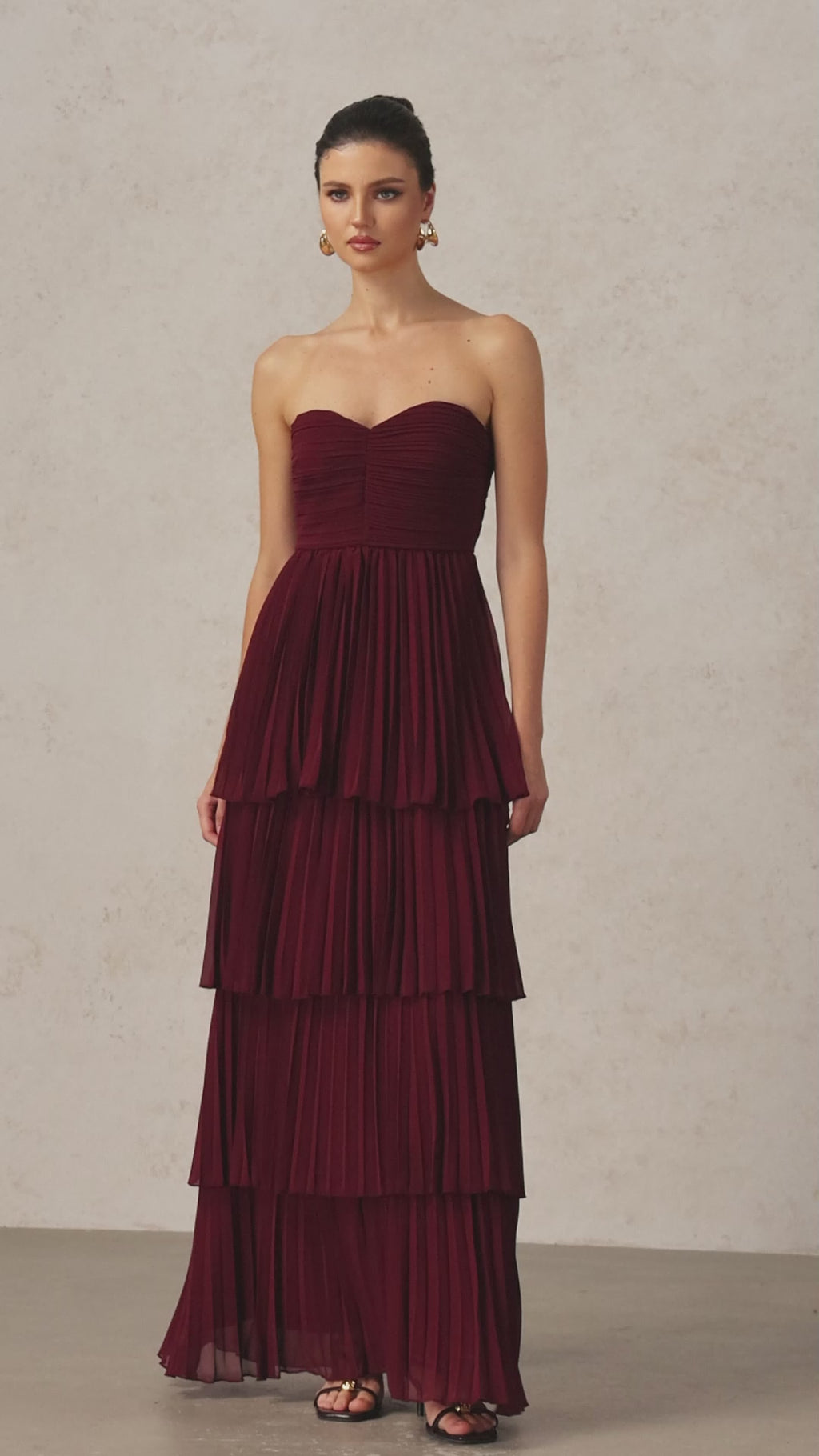 Burgundy Royale Dress